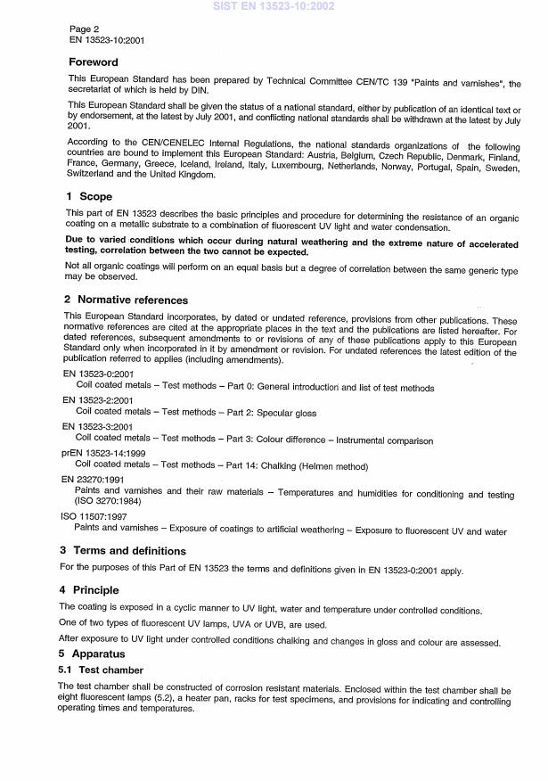 EN 13523-10:2001 EN 13523-10:2002 - Page 4 preview