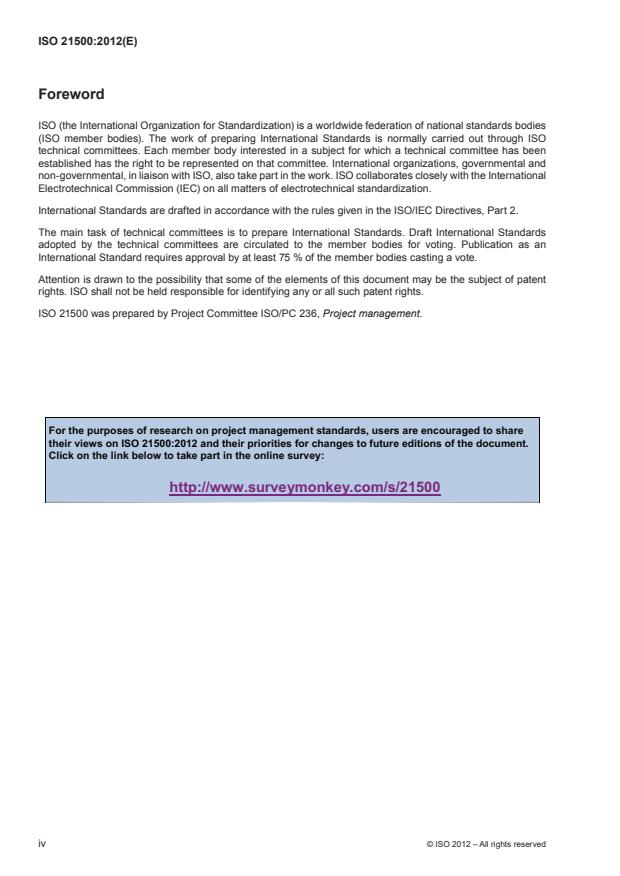 ISO 21500:2012 ISO 21500:2012 - Guidance on project management - Page 4 preview