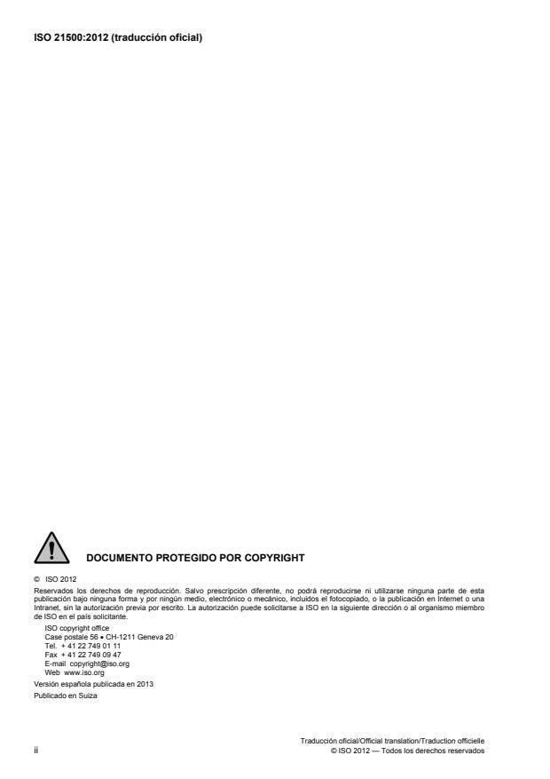 ISO 21500:2012 ISO 21500:2012 - Guidance on project management - Page 2 preview