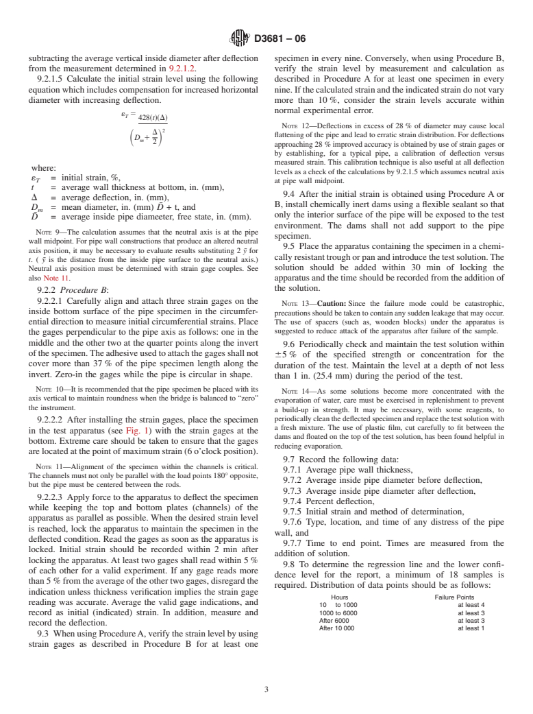 ASTM D3681-06 - Standard Test Method for Chemical Resistance of "Fiberglass" (Glass-Fiber-Reinforced Thermosetting-Resin) Pipe in a Deflected Condition