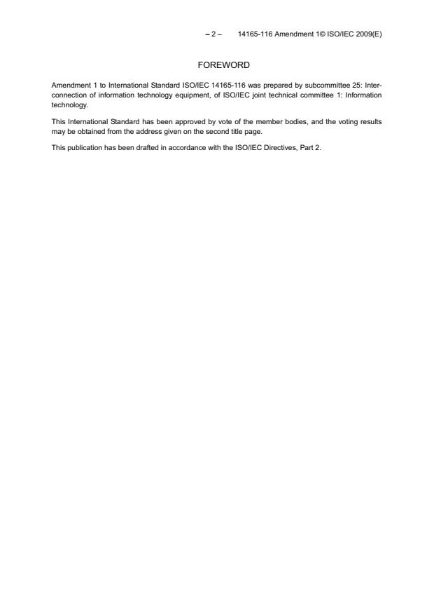 ISO/IEC 14165-116:2005/Amd 1:2009 ISO/IEC 14165-116:2005/Amd 1:2009 - Page 4 preview