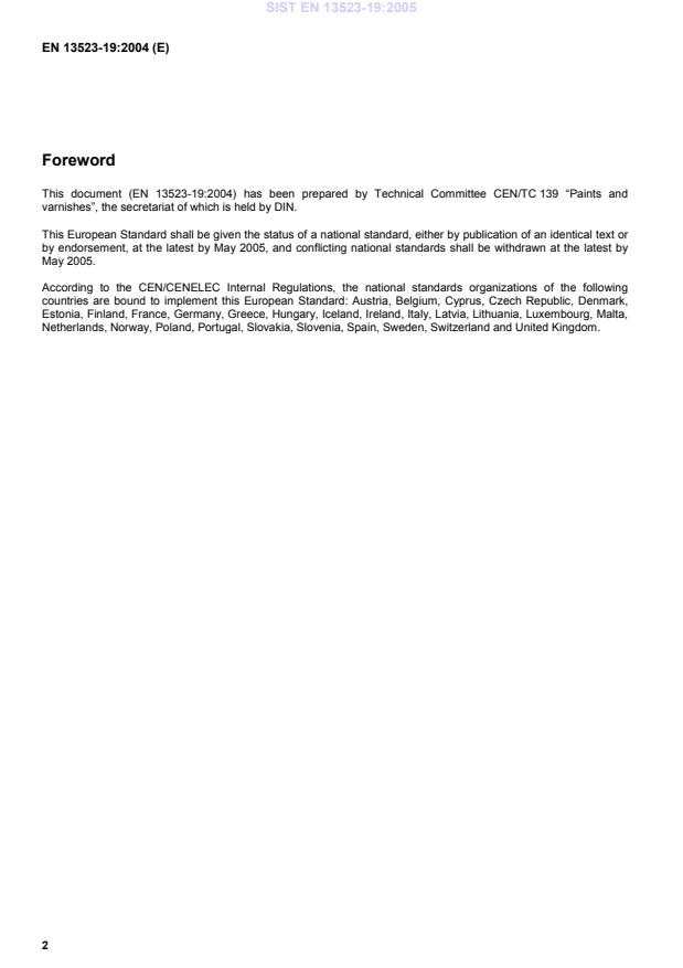 EN 13523-19:2004 EN 13523-19:2005 - Page 4 preview