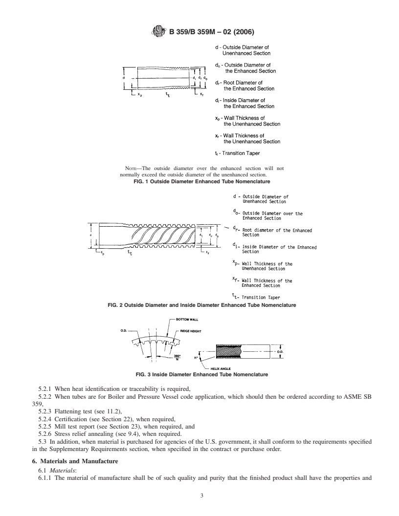 REDLINE ASTM B359/B359M-02(2006) - Standard Specification for Copper and Copper-Alloy Seamless Condenser and Heat Exchanger Tubes With Integral Fins