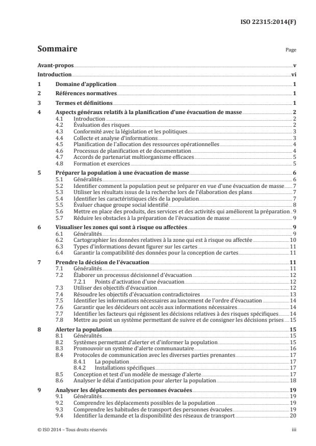 ISO 22315:2014 - Sécurité sociétale -- Évacuation de masse -- Lignes directrices pour la planification