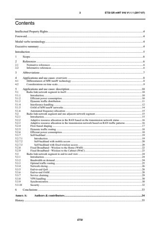 ETSI GR mWT 016 V1.1.1 (2017-07) - Applications and use cases of Software Defined Networking (SDN) as related to microwave and millimetre wave transmission