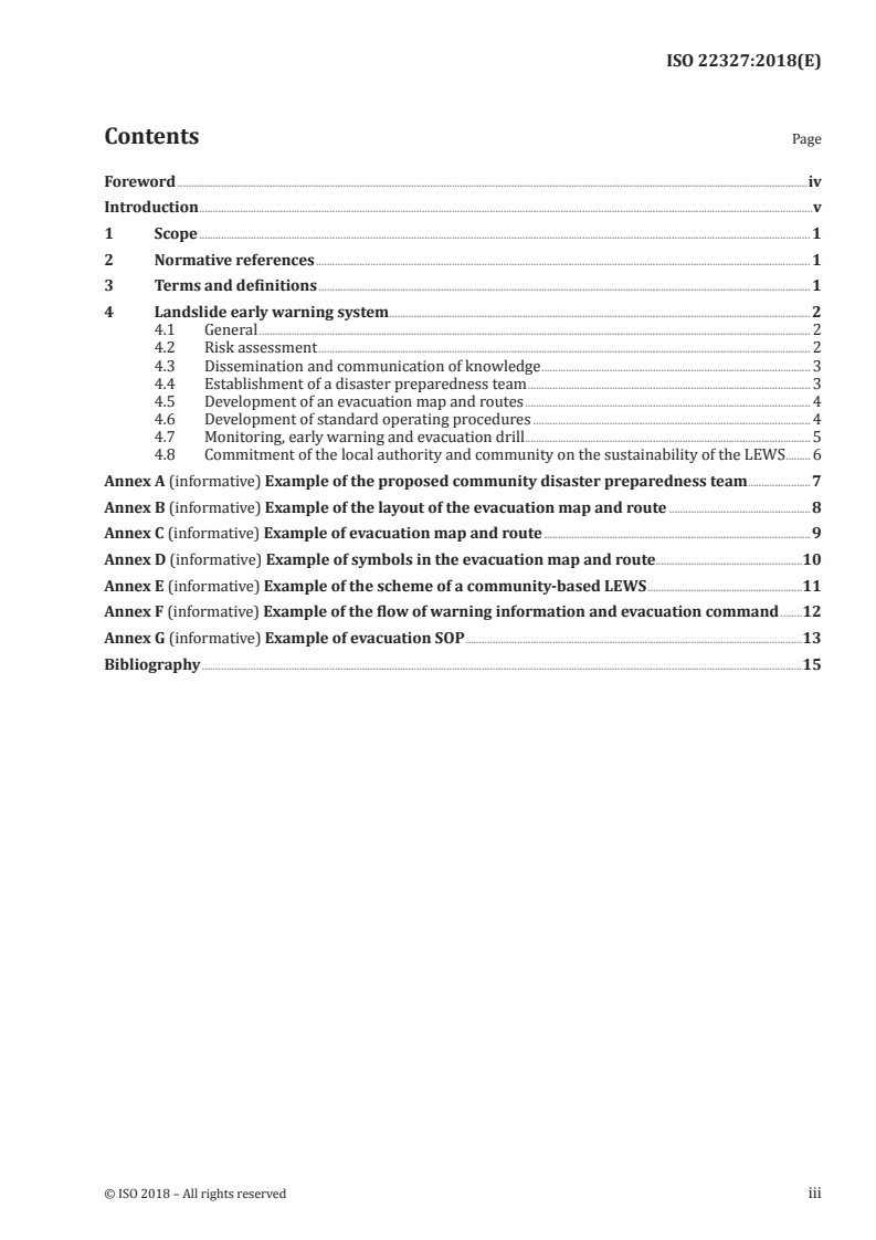 ISO 22327:2018 - Security and resilience — Emergency management — Guidelines for implementation of a community-based landslide early warning system
Released:10/25/2018