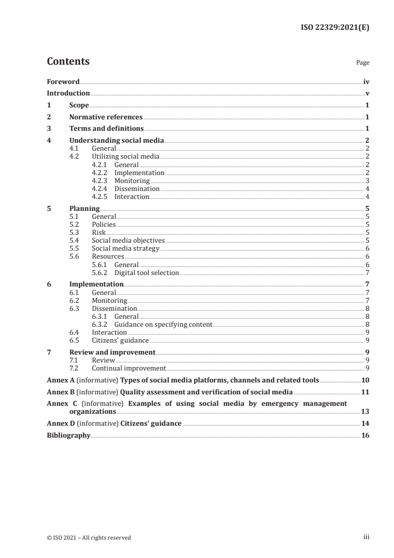 ISO 22329:2021 - Security and resilience — Emergency management — Guidelines for the use of social media in emergencies
Released:11/2/2021