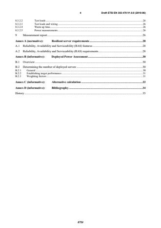 SIST EN 303 470 V1.1.1:2019 ETSI EN 303 470 V1.0.0 (2018-06) - Environmental Engineering (EE); Energy Efficiency measurement methodology and metrics for servers - Page 4 preview