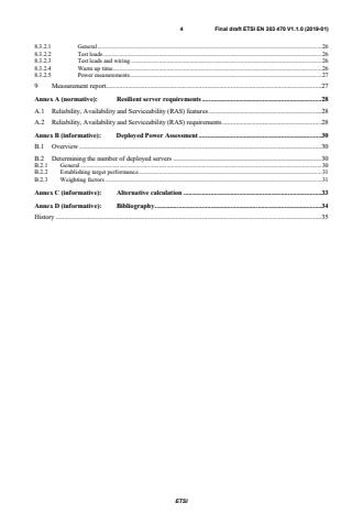 SIST EN 303 470 V1.1.1:2019 ETSI EN 303 470 V1.1.0 (2019-01) - Environmental Engineering (EE); Energy Efficiency measurement methodology and metrics for servers - Page 4 preview