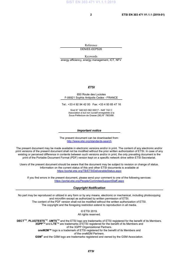 SIST EN 303 471 V1.1.1:2019 SIST EN 303 471 V1.1.1:2019 - Page 4 preview
