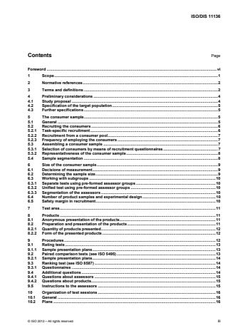 ISO 11136:2014 - Sensory analysis -- Methodology -- General guidance for conducting hedonic tests with consumers in a controlled area