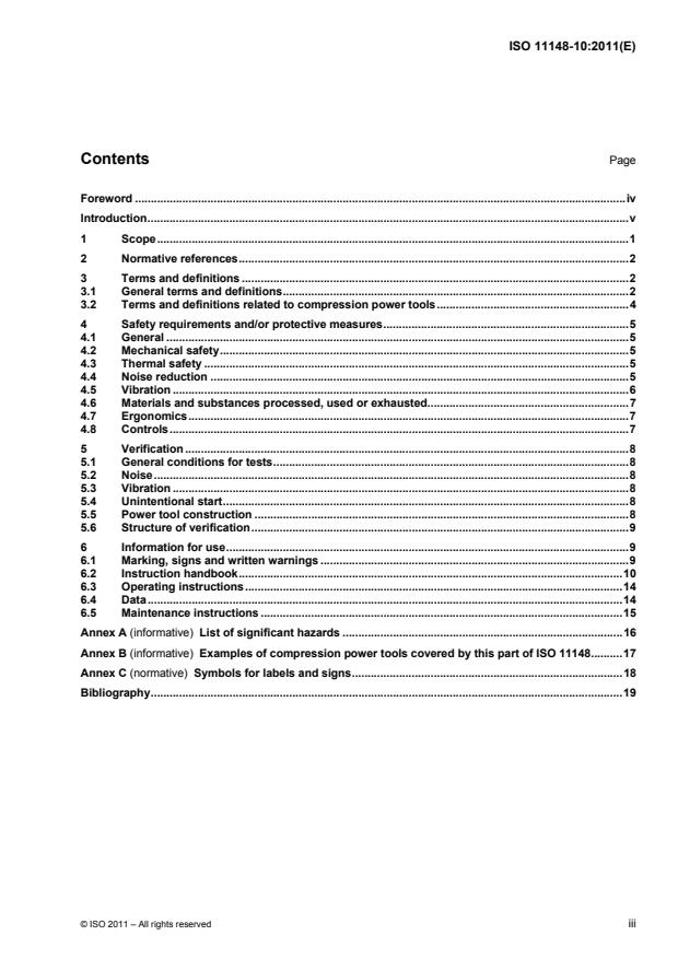 ISO 11148-10:2011 - Hand-held non-electric power tools -- Safety requirements