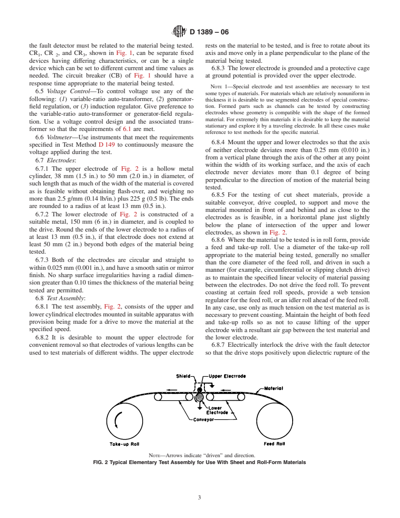 ASTM D1389-06 - Standard Test Method for Proof-Voltage Testing of Thin Solid Electrical Insulating Materials