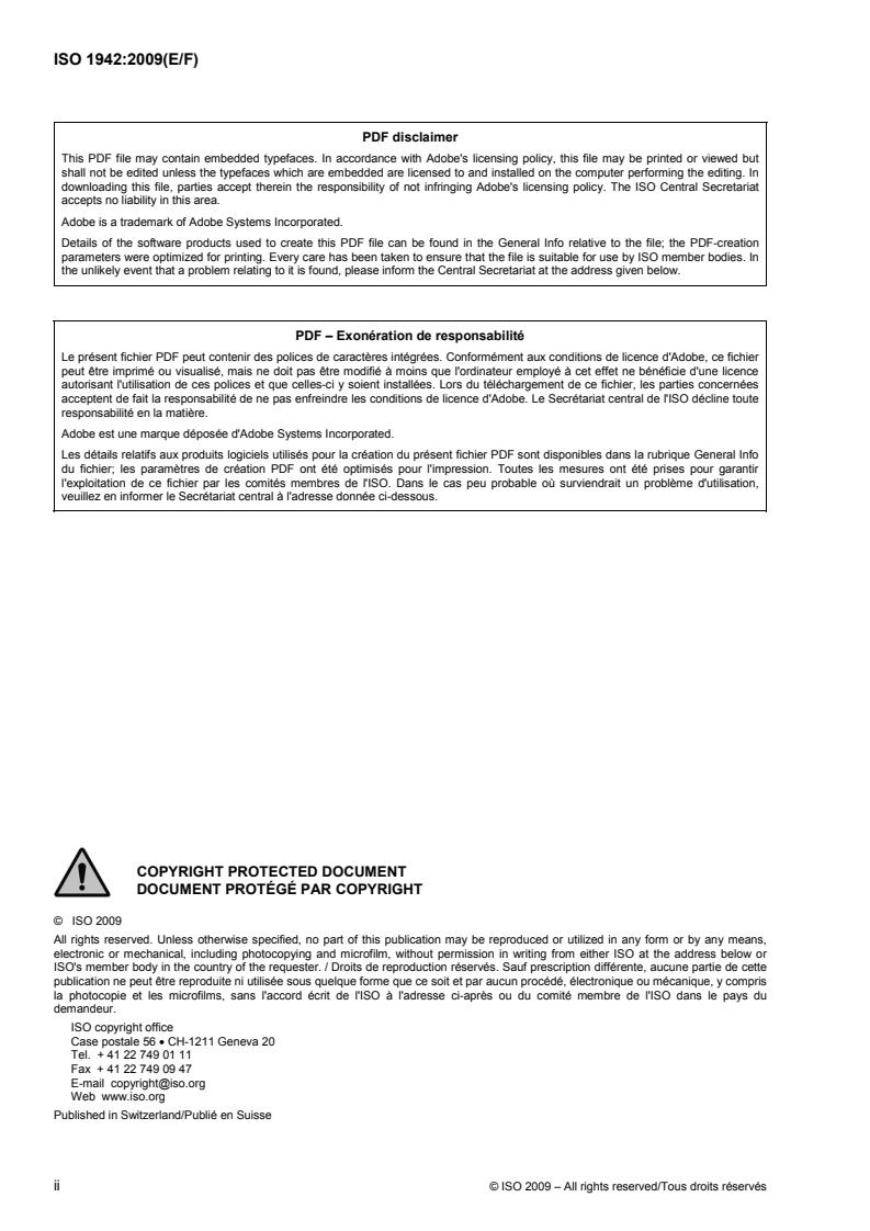ISO 1942:2009 ISO 1942:2009 - Page 2 preview