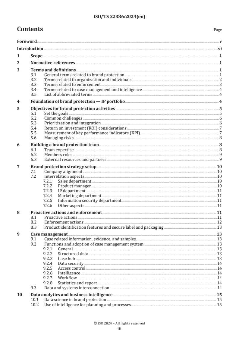 ISO/TS 22386:2024 - Security and resilience — Authenticity, integrity and trust for products and documents — Guidelines for brand protection and enforcement procedures
Released:9. 10. 2024