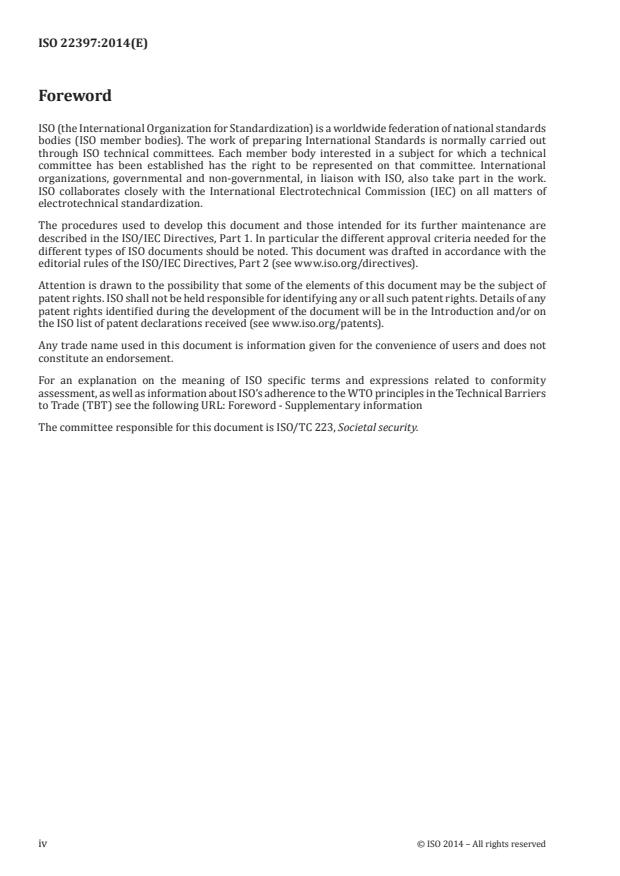 ISO 22397:2014 - Societal Security Guidelines for Partnering