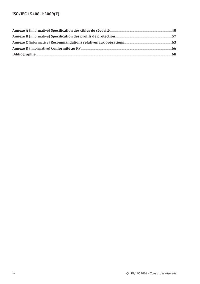 ISO/IEC 15408-1:2009 ISO/IEC 15408-1:2009 - Technologies de l'information -- Techniques de sécurité -- Criteres d'évaluation pour la sécurité TI - Page 4 preview