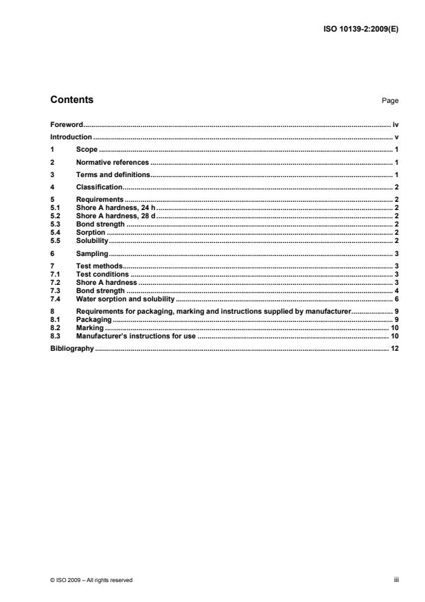 ISO 10139-2:2009 - Dentistry -- Soft lining materials for removable dentures