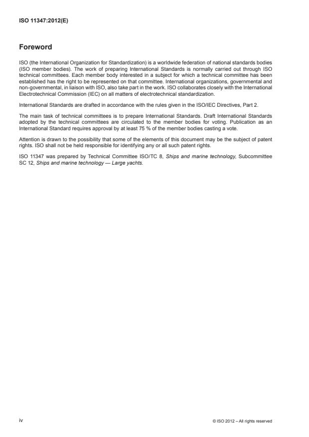 ISO 11347:2012 ISO 11347:2012 - Ships and marine technology -- Large yachts -- Measurement and assessment of the visual appearance of coatings - Page 4 preview