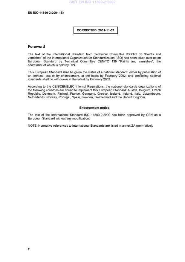 EN ISO 11890-2:2001 EN ISO 11890-2:2002 - Page 4 preview