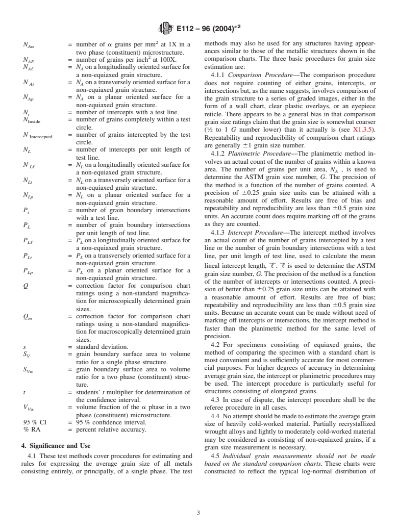 ASTM E112-96(2004)e2 - Standard Test Methods for Determining Average Grain Size