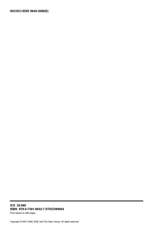 ISO/IEC/IEEE 9945:2009 ISO/IEC/IEEE 9945:2009 - Information technology -- Portable Operating System Interface (POSIX®) Base Specifications, Issue 7 - Page 4 preview