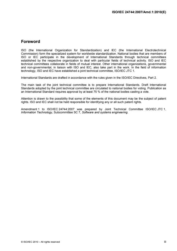 ISO/IEC 24744:2007/Amd 1:2010 - Notation