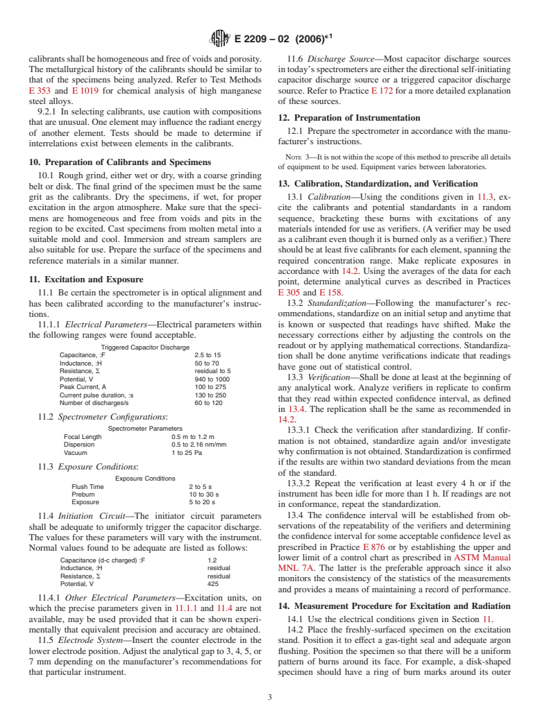 ASTM E2209-02(2006)e1 - Standard Test Method for Analysis of High Manganese Steel Using Atomic Emission Spectrometry