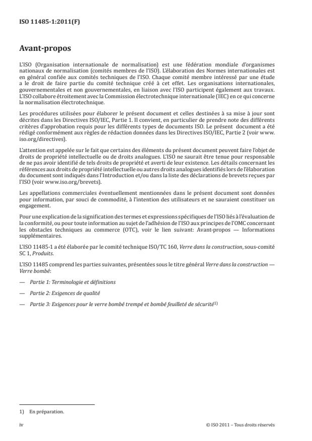 ISO 11485-1:2011 ISO 11485-1:2011 - Verre dans la construction -- Verre bombé - Page 4 preview