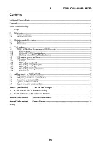 ETSI GS NFV-SOL 004 V2.3.1 (2017-07) - Network Functions Virtualisation (NFV) Release 2; Protocols and Data Models; VNF Package specification