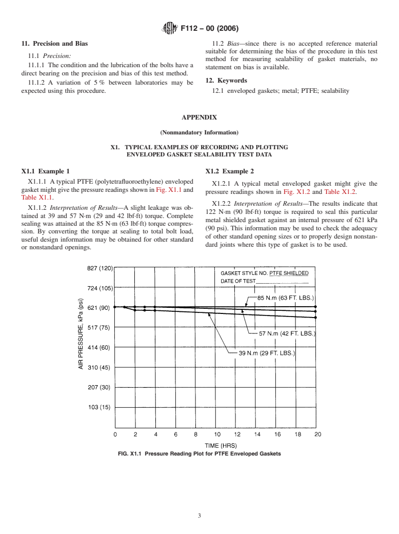 ASTM F112-00(2006) - Standard Test Method for Sealability of Enveloped Gaskets