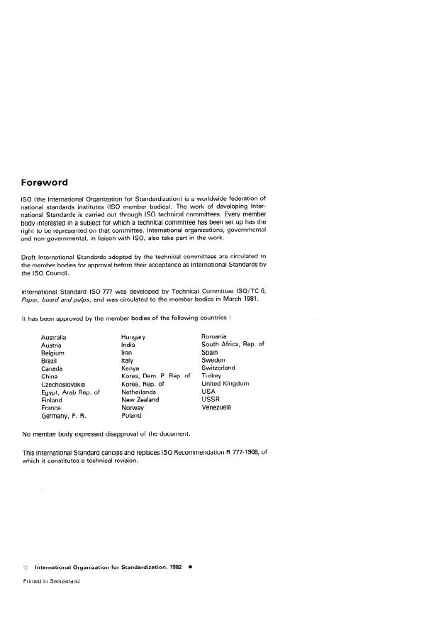 ISO 777:1982 ISO 777:1982 - Pulps -- Determination of calcium content -- EDTA titrimetric and flame atomic absorption spectrometric methods - Page 2 preview