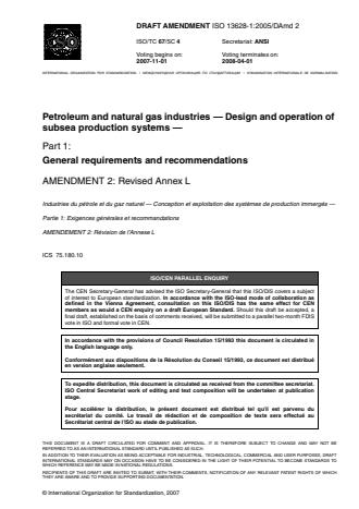ISO 13628-1:2005/DAmd 2