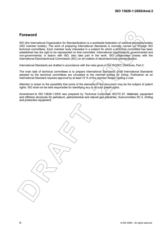 ISO 13628-1:2005/DAmd 2
