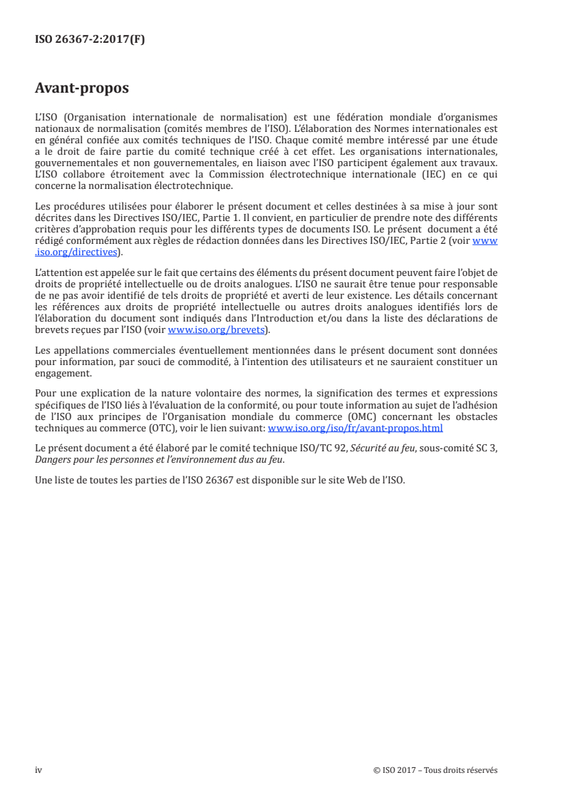 ISO 26367-2:2017 ISO 26367-2:2017 - Lignes directrices pour déterminer l'impact environnemental des effluents du feu — Partie 2: Méthodologie pour compiler les données relatives aux émissions des feux ayant un impact significatif sur l'environnement
Released:25. 07. 2017 - Page 4 preview