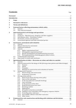 ISO 39003:2023 - Road traffic safety (RTS) — Guidance on ethical considerations relating to safety for autonomous vehicles
Released:27. 07. 2023 - Page 3 preview