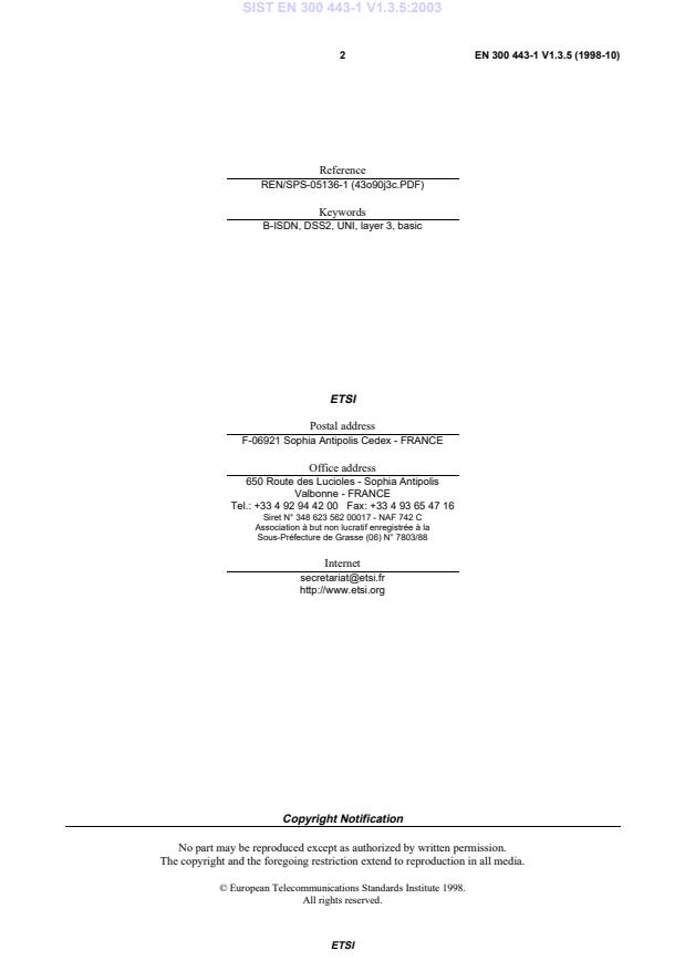 SIST EN 300 443-1 V1.3.5:2003 SIST EN 300 443-1 V1.3.5:2003 - Page 4 preview