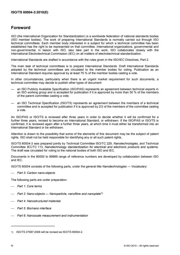 ISO/TS 80004-3:2010 ISO/TS 80004-3:2010 - Nanotechnologies -- Vocabulary - Page 4 preview