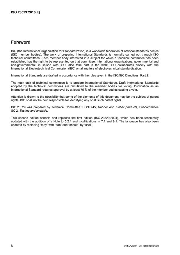 ISO 23529:2010 ISO 23529:2010 - Rubber -- General procedures for preparing and conditioning test pieces for physical test methods - Page 4 preview