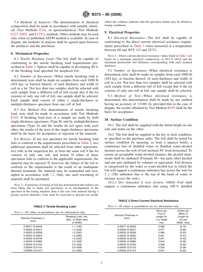 ASTM B373-00(2006) - Standard Specification for Aluminum Foil for Capacitors (Withdrawn 2015)