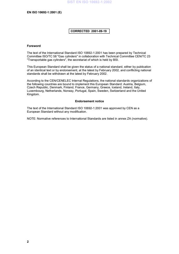 EN ISO 10692-1:2001 EN ISO 10692-1:2002 - Page 4 preview