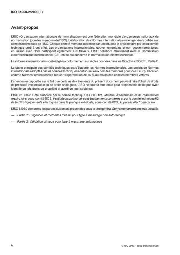 ISO 81060-2:2009 ISO 81060-2:2009 - Sphygmomanometres non invasifs - Page 4 preview