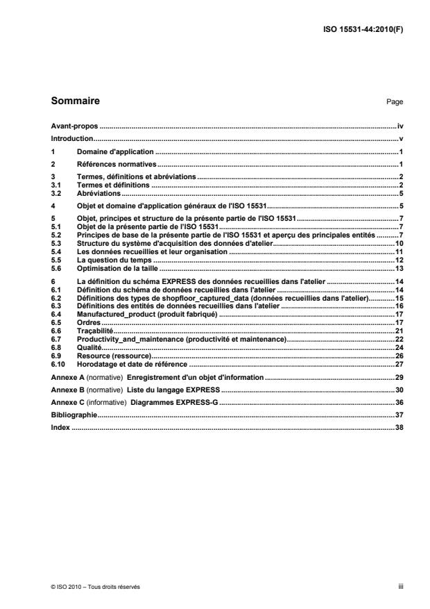 ISO 15531-44:2010 - Systemes d'automatisation industrielle et intégration -- Données de gestion de fabrication industrielle