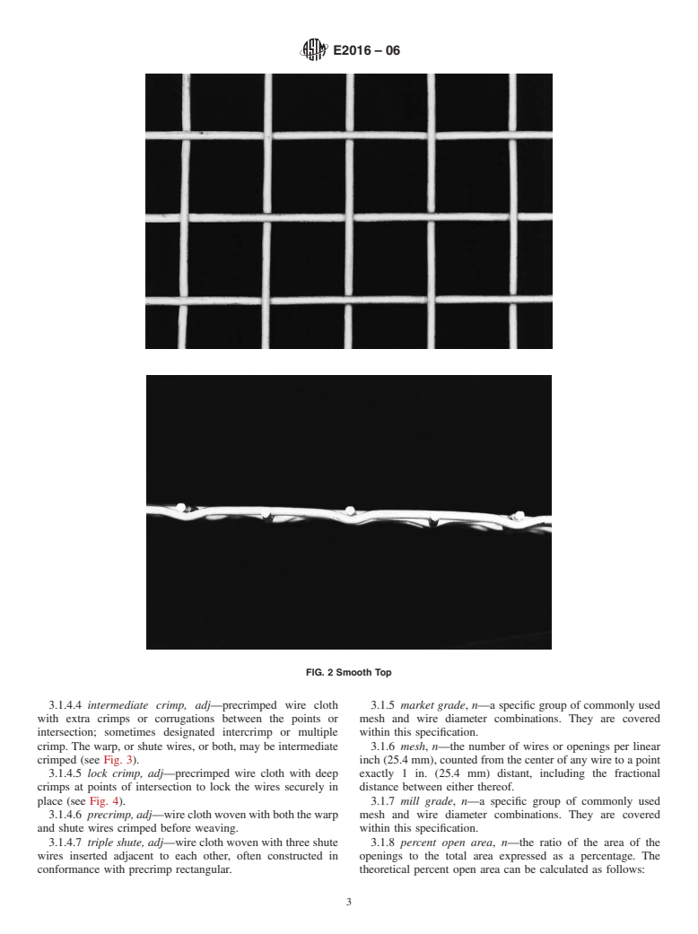 ASTM E2016-06 - Standard Specification for Industrial Woven Wire Cloth