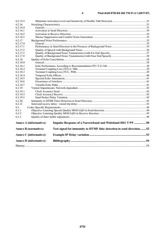 SIST ES 202 718 V1.3.1:2018 ETSI ES 202 718 V1.3.1 (2017-07) - Speech and multimedia Transmission Quality (STQ); Transmission Requirements for IP-based Narrowband and Wideband Home and Network Media Gateways from a QoS Perspective as Perceived by the User - Page 4 preview