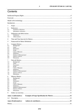 ETSI GS NFV-TST 008 V2.1.1 (2017-05) - Network Functions Virtualisation (NFV) Release 2; Testing; NFVI Compute and Network Metrics Specification