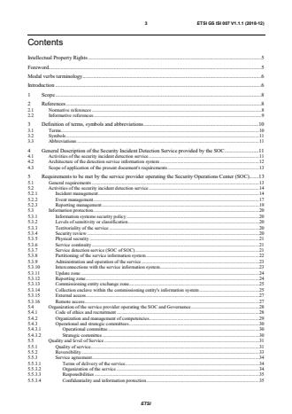 ETSI GS ISI 007 V1.1.1 (2018-12) - Information Security Indicators (ISI); Guidelines for building and operating a secured Security Operations Center (SOC)