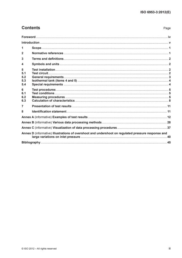 ISO 6953-3:2012 - Pneumatic fluid power -- Compressed air pressure regulators and filter-regulators