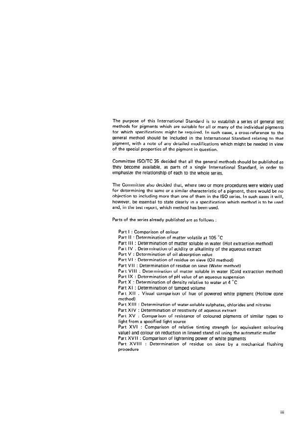 ISO 787-19:1974 - General methods of test for pigments