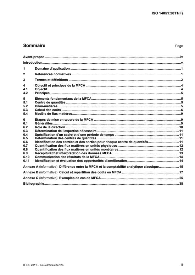 ISO 14051:2011 - Management environnemental -- Comptabilité des flux matieres -- Cadre général